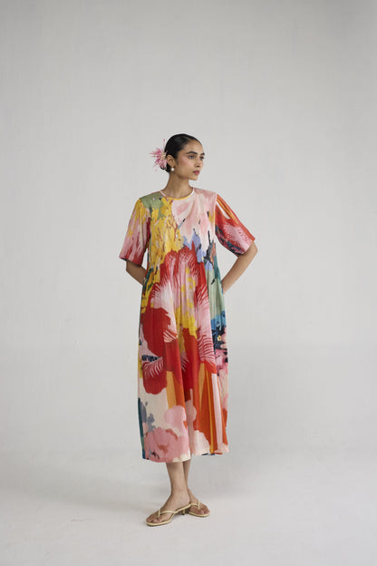 OBU PINTUCKS DRESS