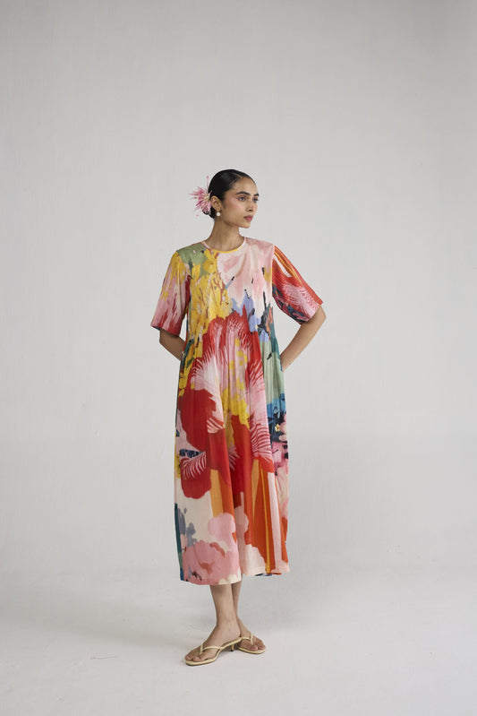 OBU PINTUCKS DRESS