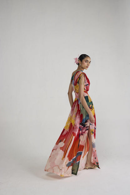 OBU ONE SHOULDER DRESS