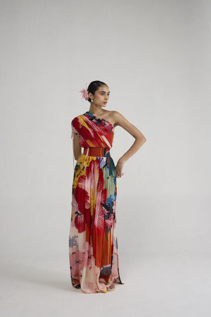 OBU ONE SHOULDER DRESS