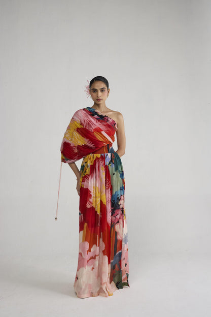 OBU ONE SHOULDER DRESS
