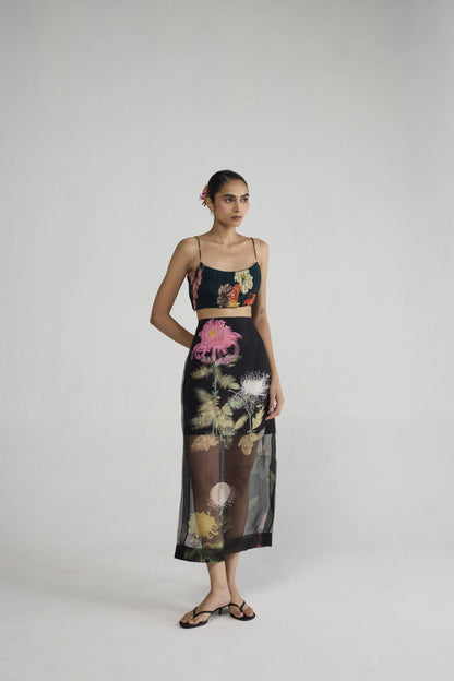 MINORI BRALETTE & ORGANZA SKIRT SET