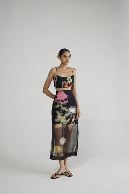 MINORI BRALETTE & ORGANZA SKIRT SET