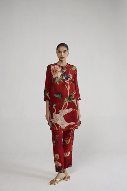 BARA CREPE SHORT KURTA SET