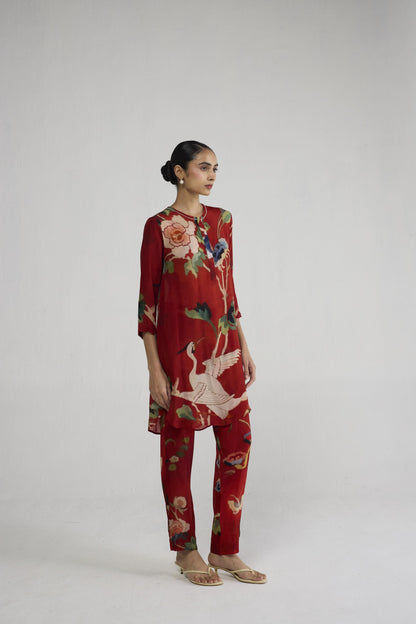BARA CREPE SHORT KURTA SET