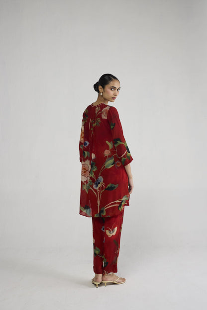 BARA CREPE SHORT KURTA SET