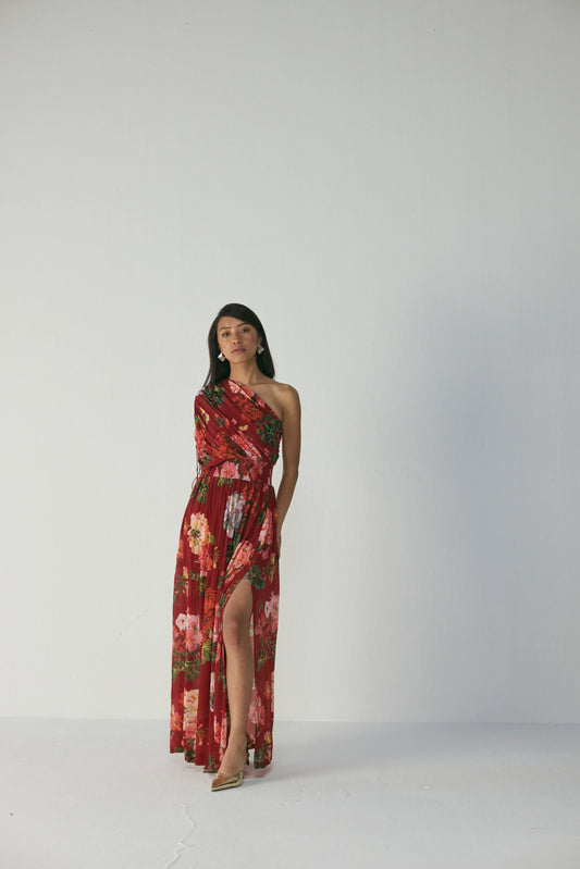 Jingle One Shoulder Dress