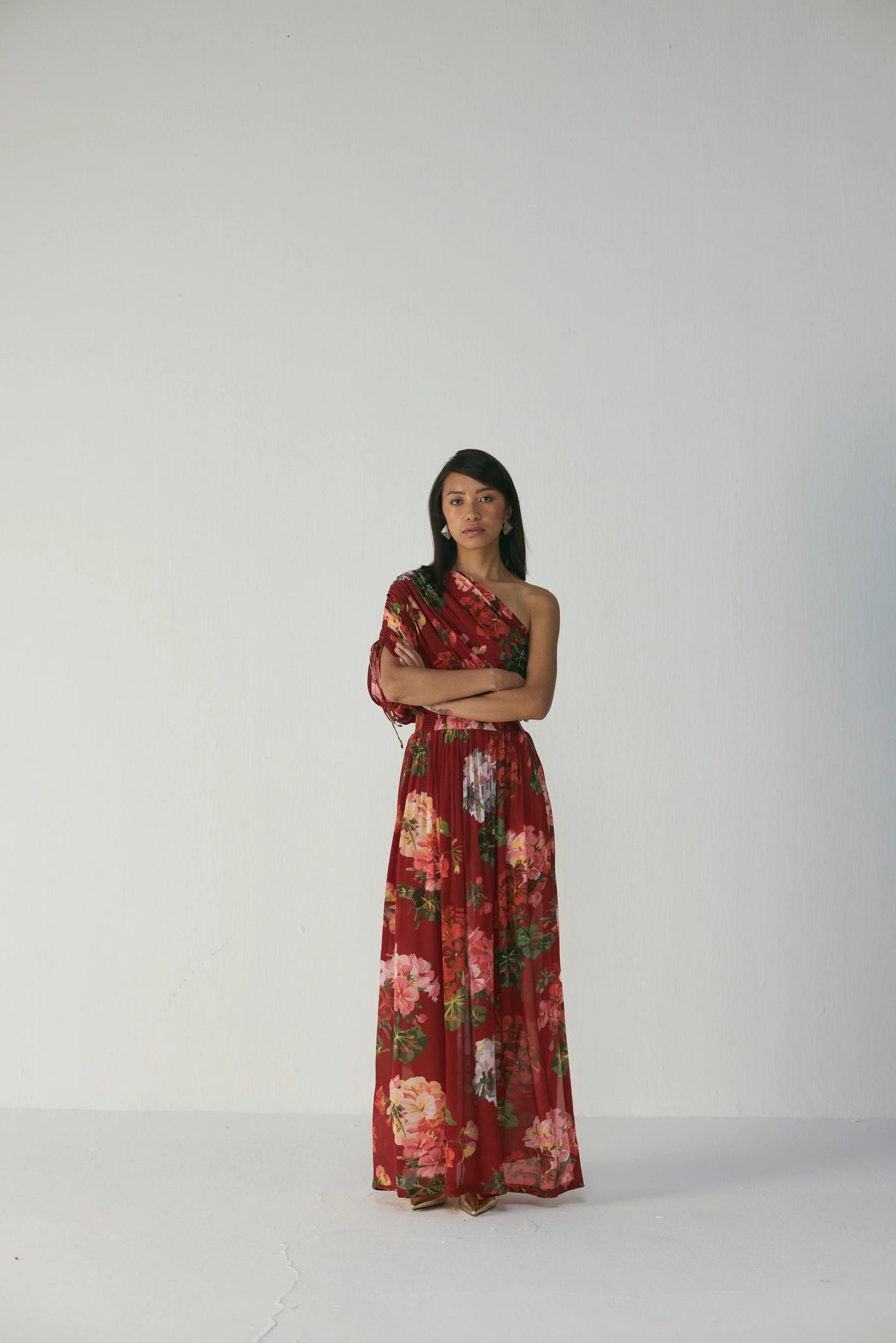 Jingle One Shoulder Dress