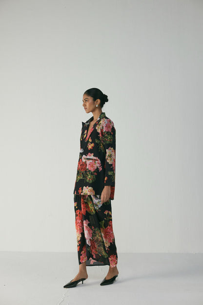 Bloody Mary Blazer & Knotted Skirt Set