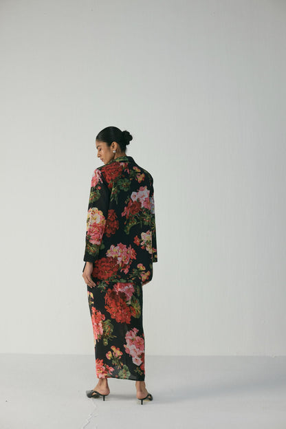 Bloody Mary Blazer & Knotted Skirt Set