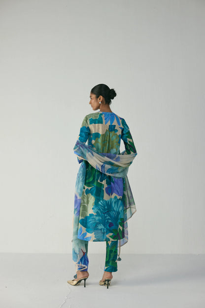 Garden Party Long Cotton Kurta Set