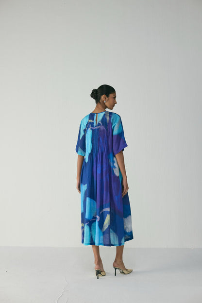 Blue Lagoon Pintucks Dress
