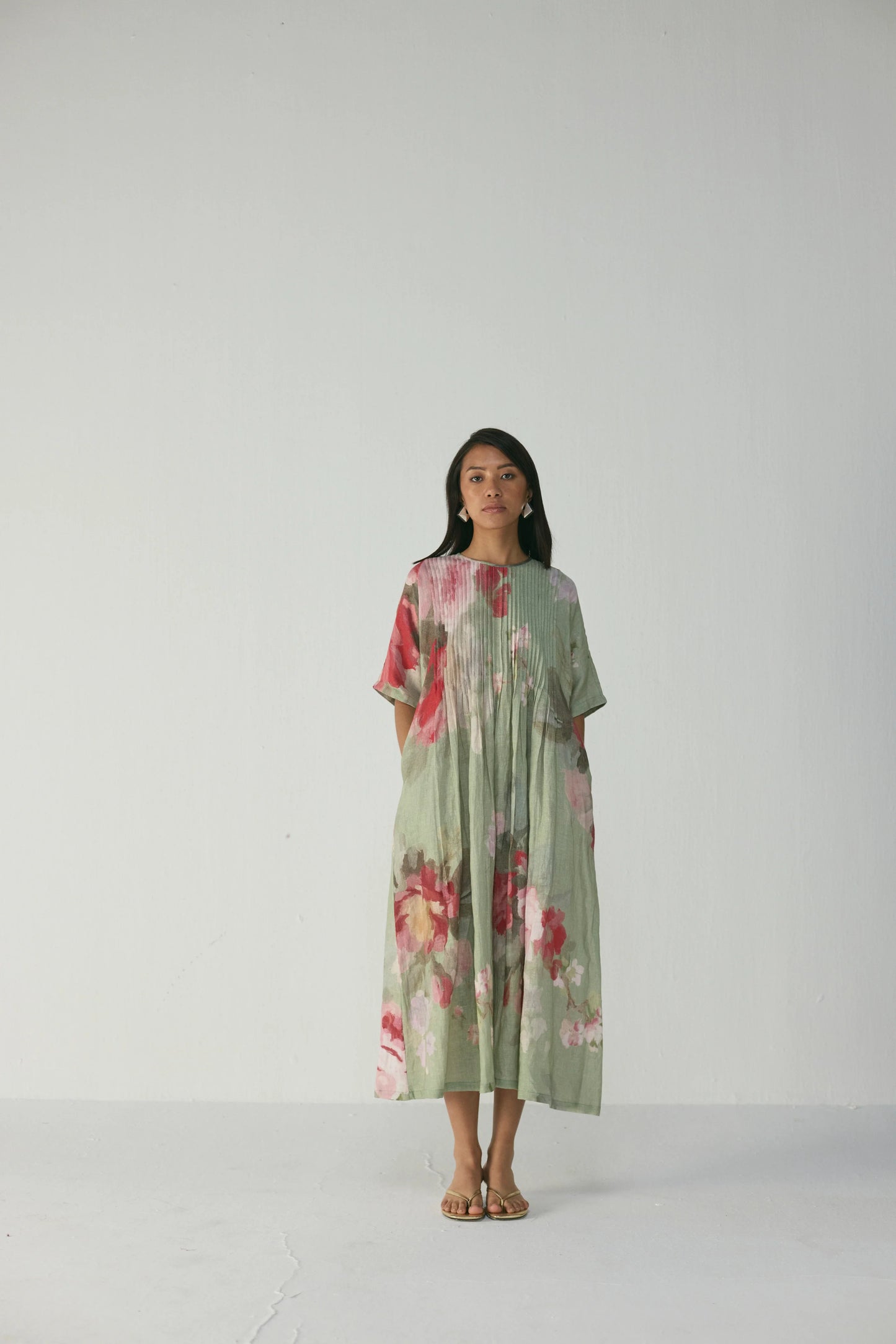 Roos Pintucks Dress