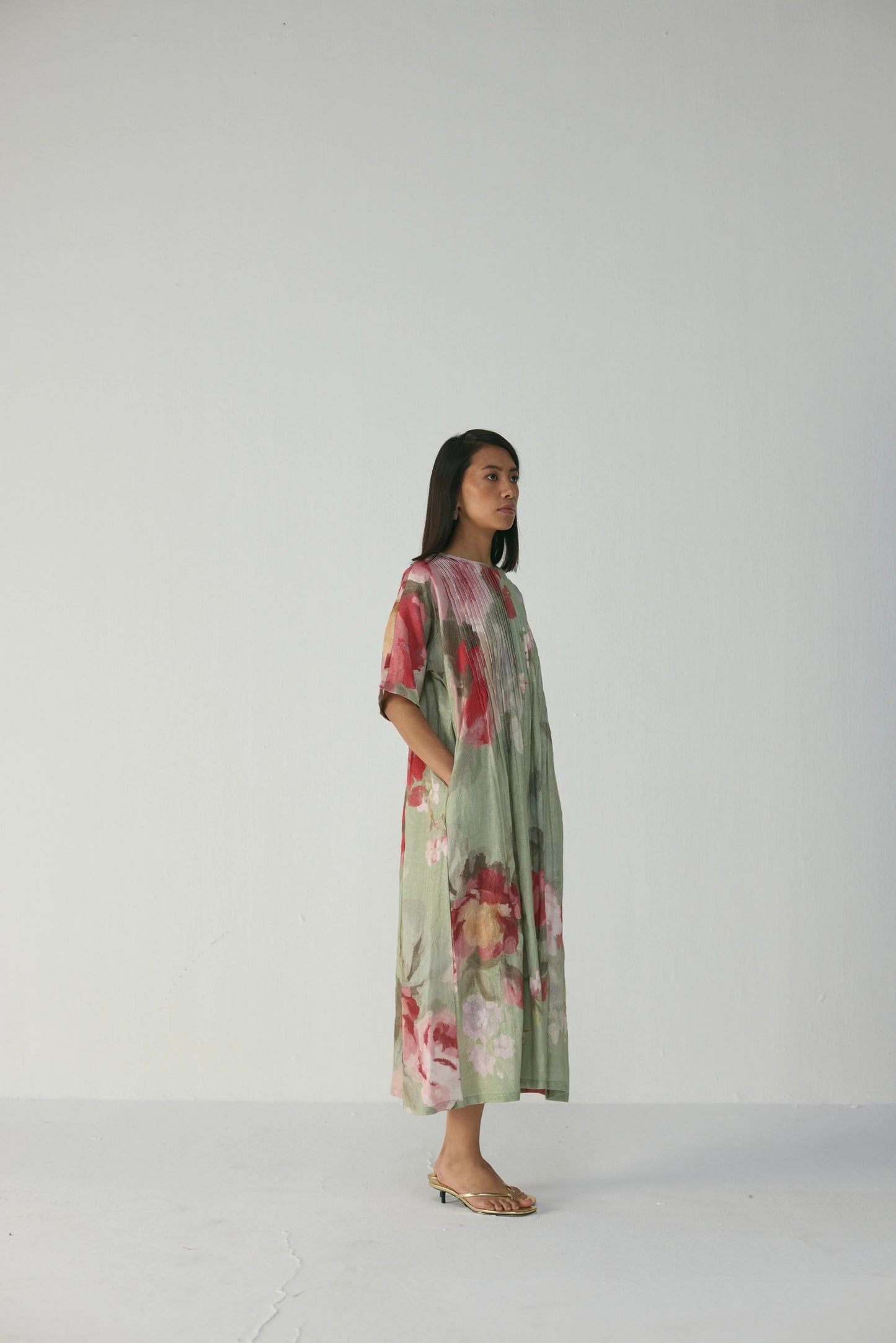 Roos Pintucks Dress