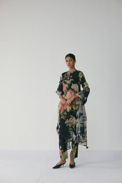 Carmine Long Kurta Set