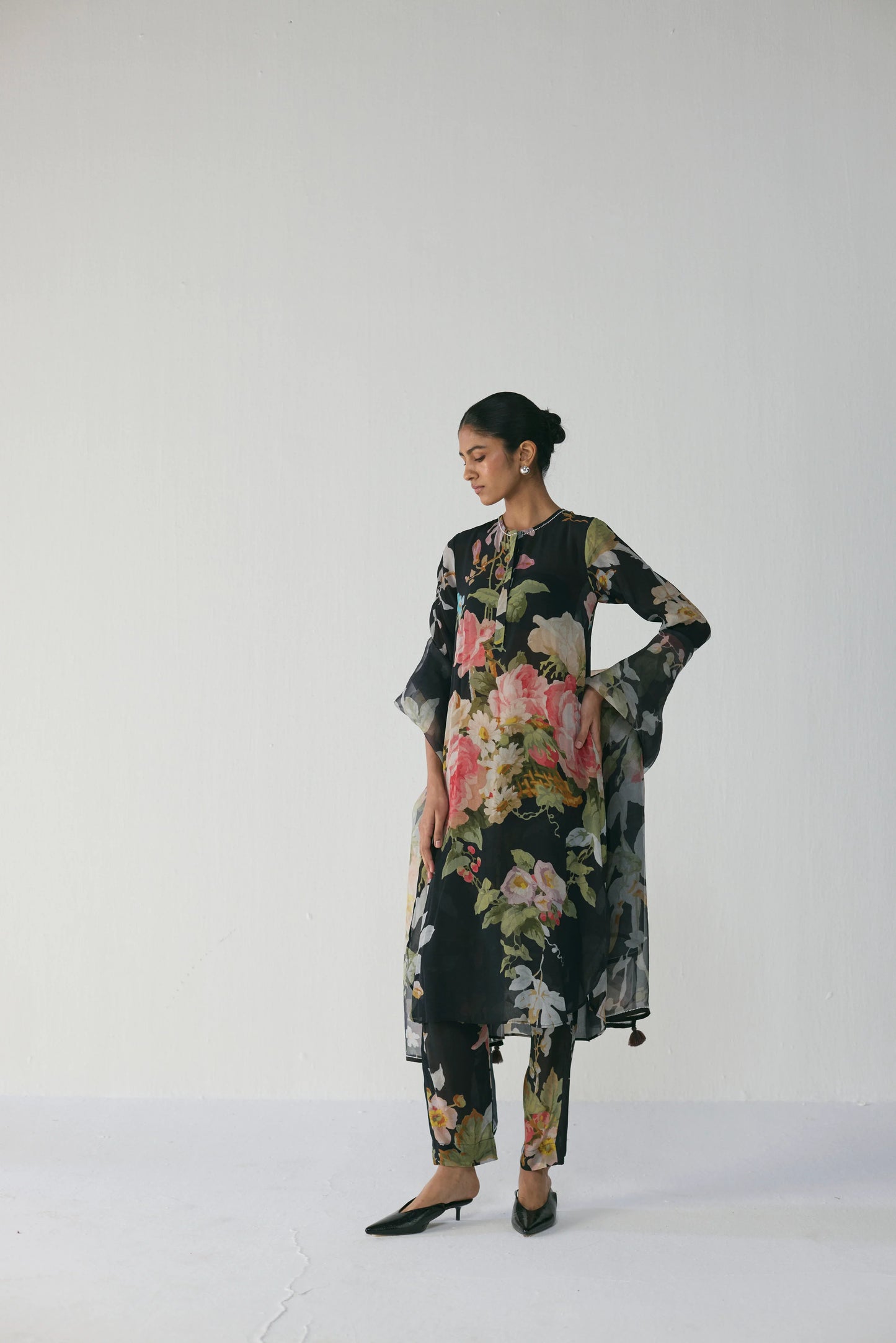 Carmine Long Kurta Set