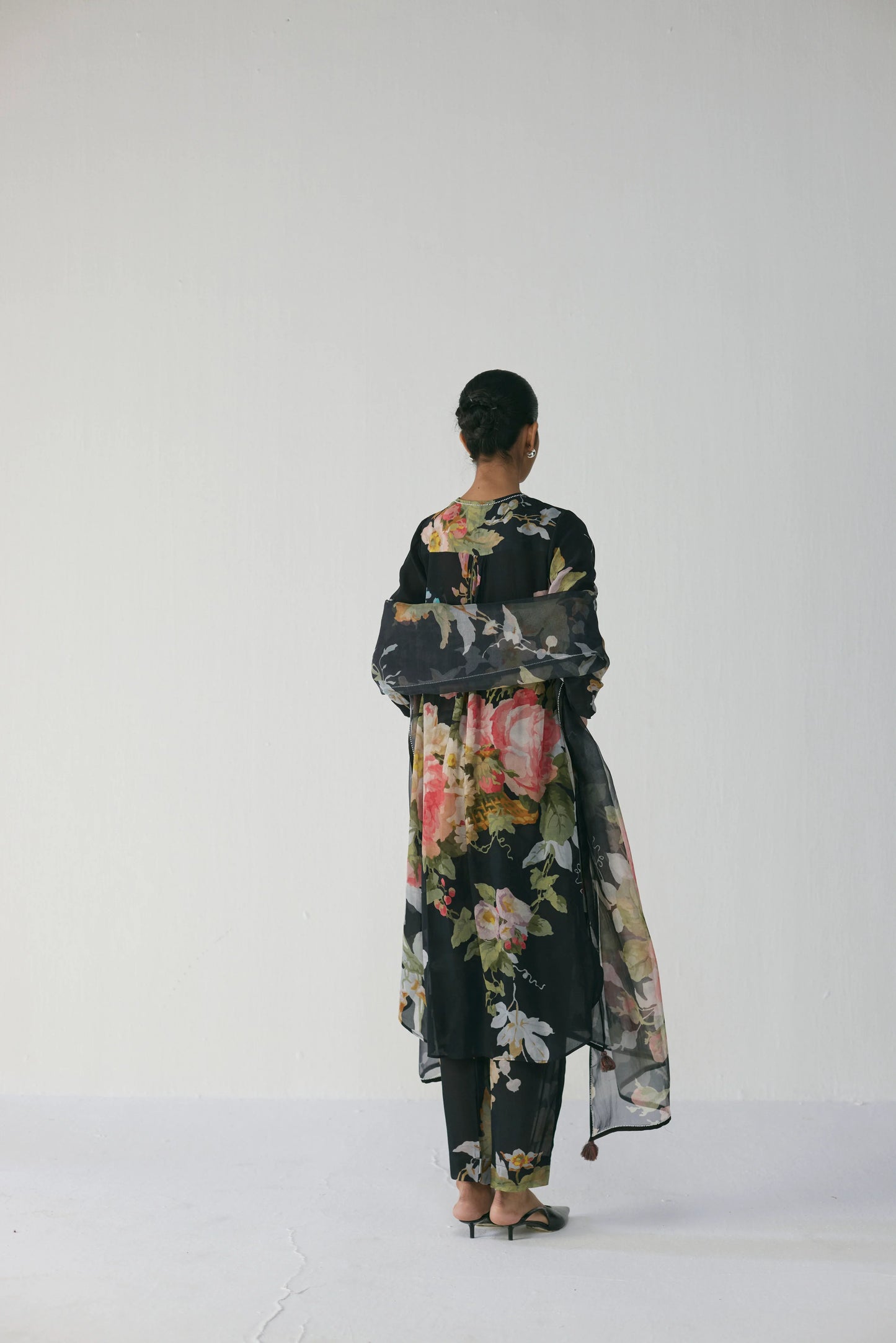 Carmine Long Kurta Set