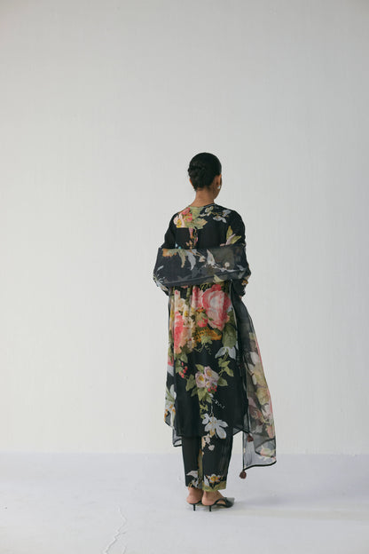 Carmine Long Kurta Set