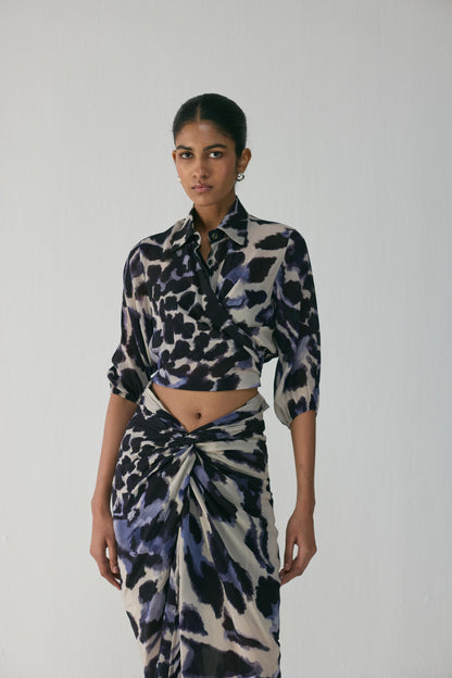 Samburu Tie Up Top And Skirt Set