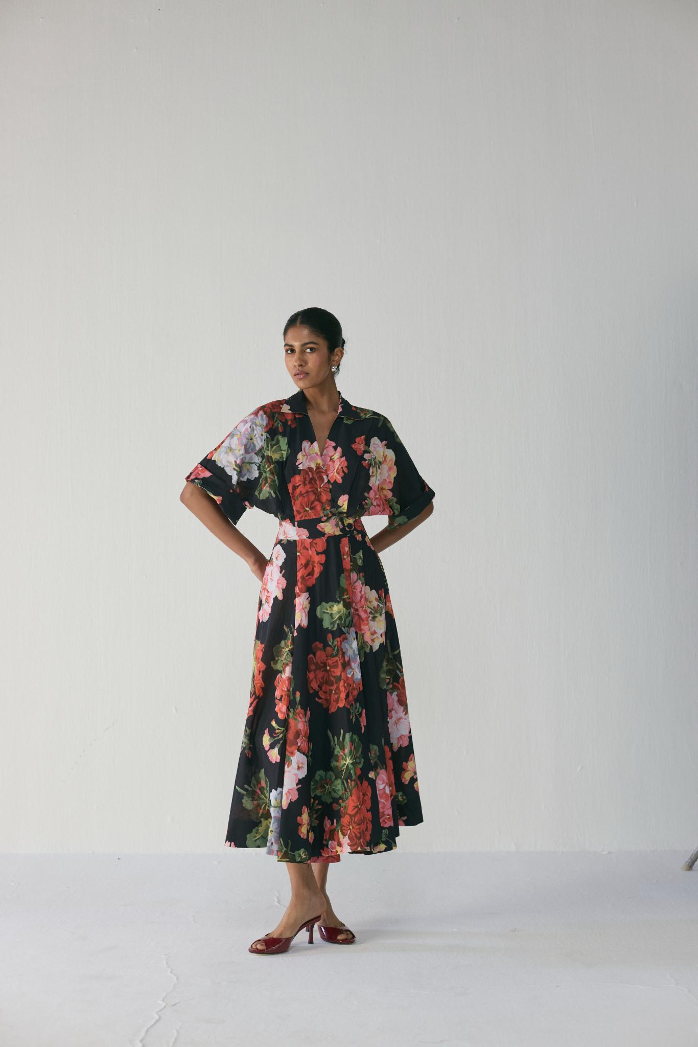 Bloody Mary Long Collar Dress