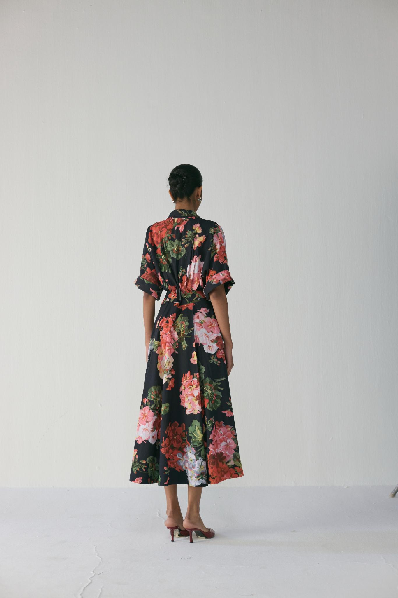 Bloody Mary Long Collar Dress