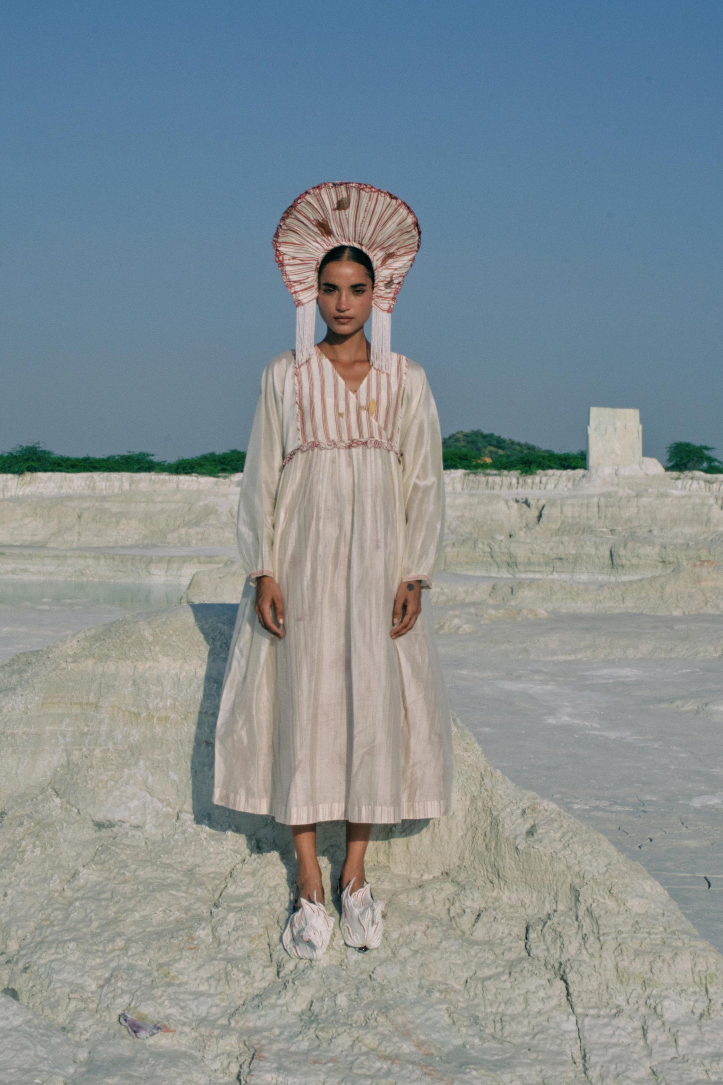 Su Mon Square Sleeve Dress