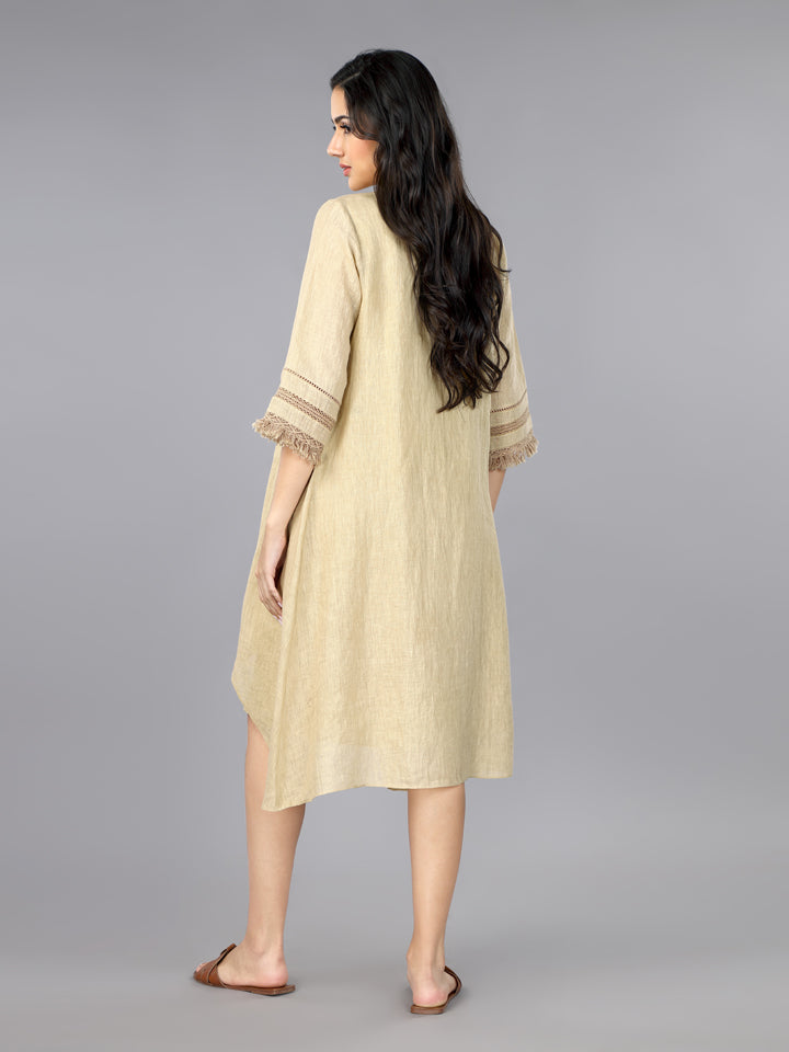 Biscoff Linen Jacket Dress