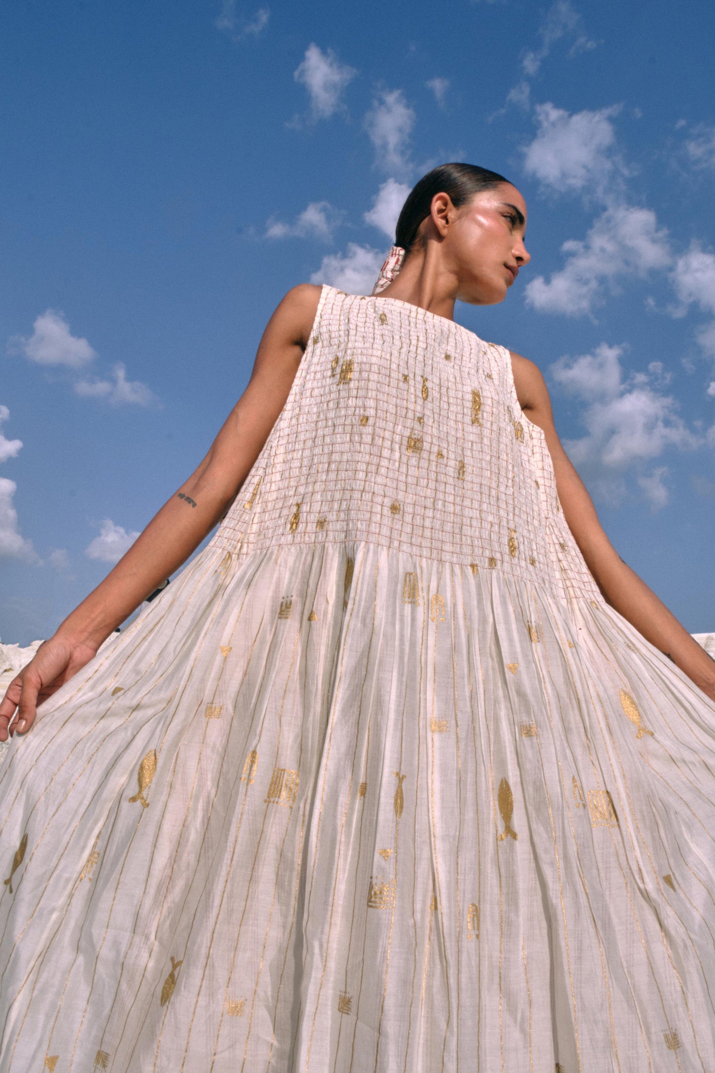 ⁠Lay Ruching Dress