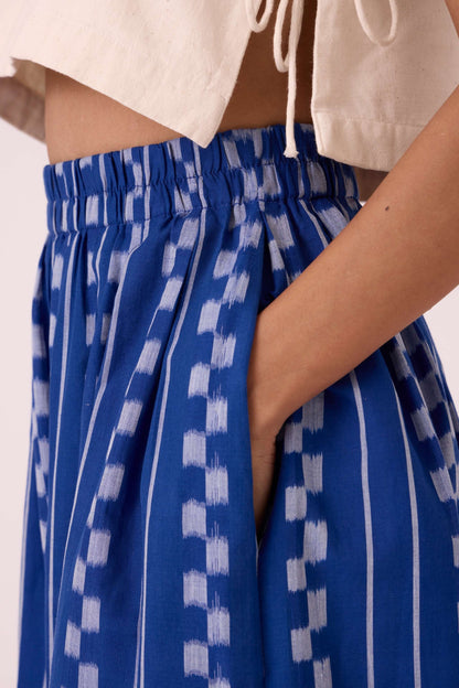 Douglas Blue Striped Ikat Pants
