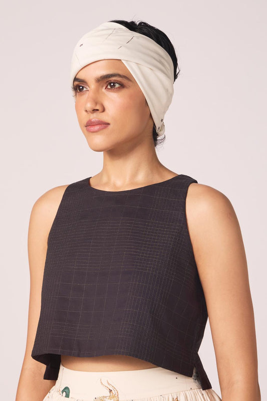 Anna Black Quilted Top