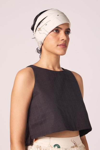 Anna Black Quilted Top