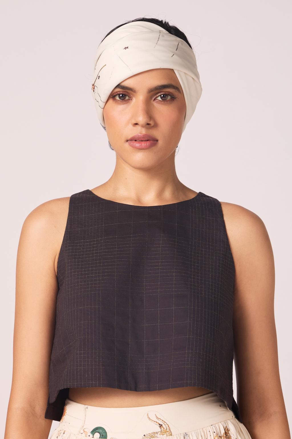 Anna Black Quilted Top