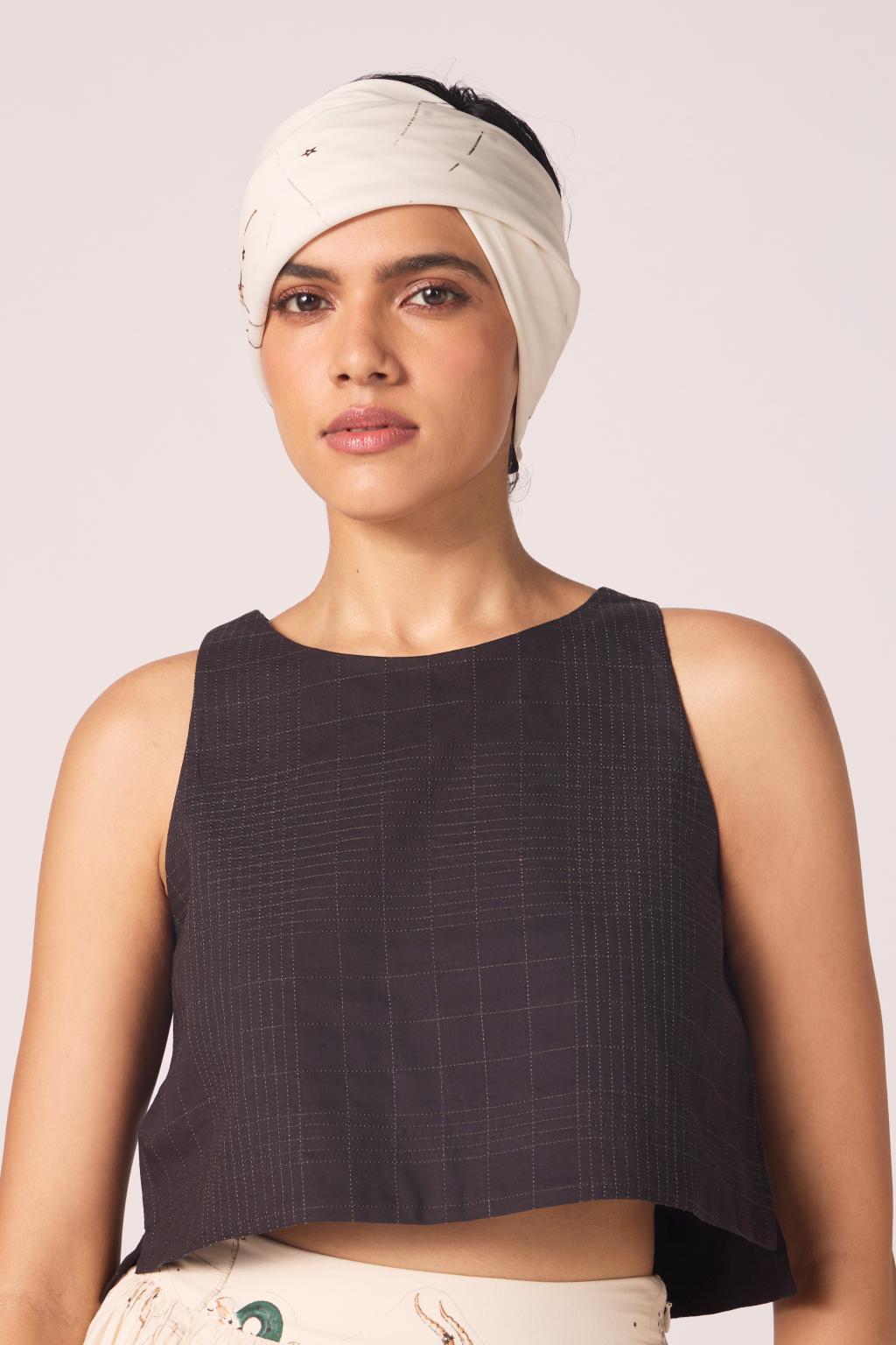 Anna Black Quilted Top