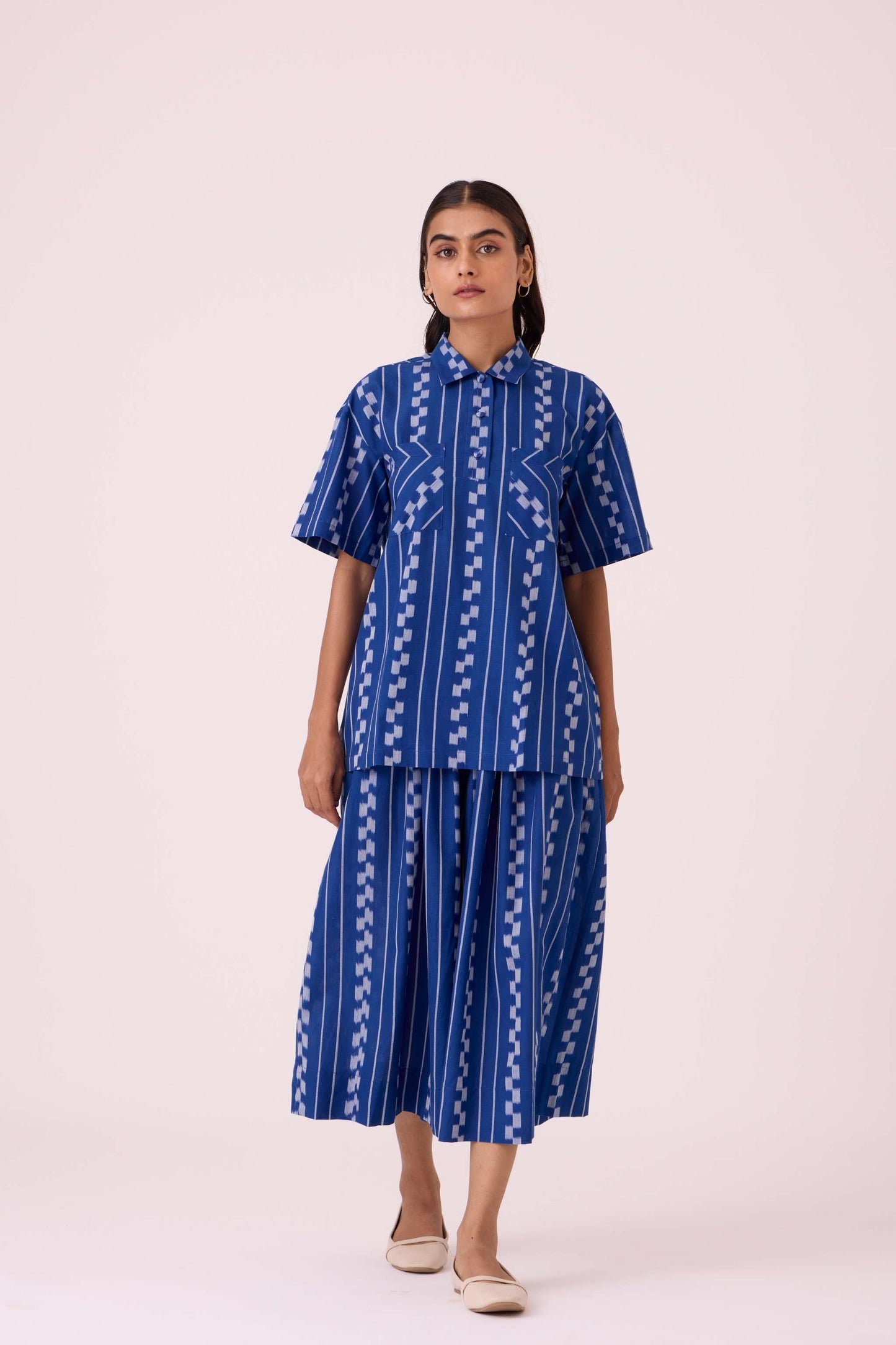 Douglas Blue Striped Ikat Pants