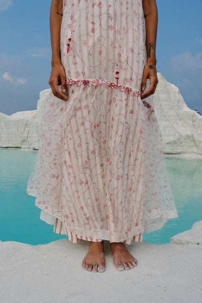 Ei Mon Organza Tier Dress