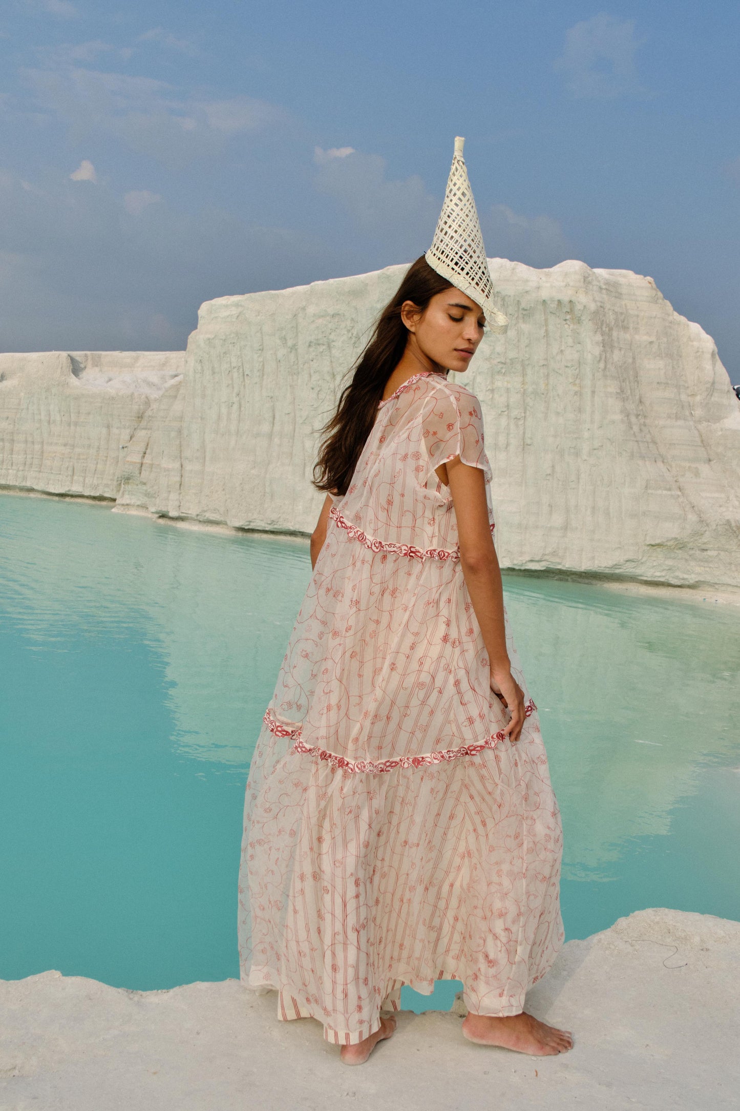 Ei Mon Organza Tier Dress