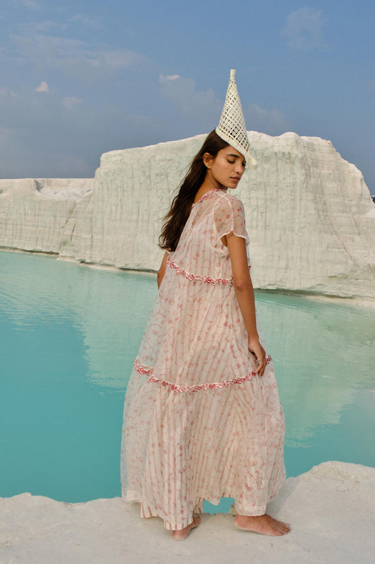 Ei Mon Organza Tier Dress