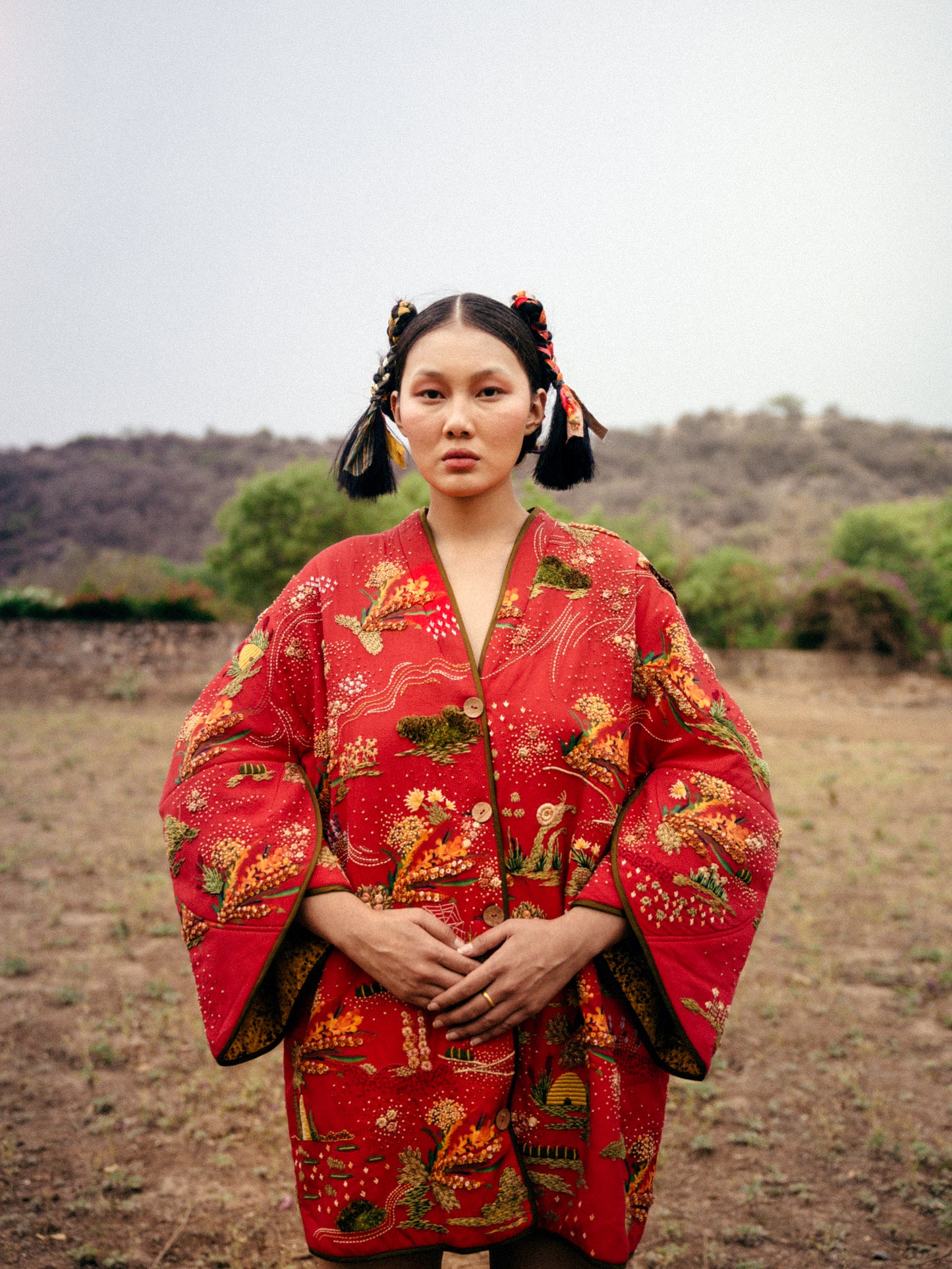 Red Firefly Puffer Jacket Dress