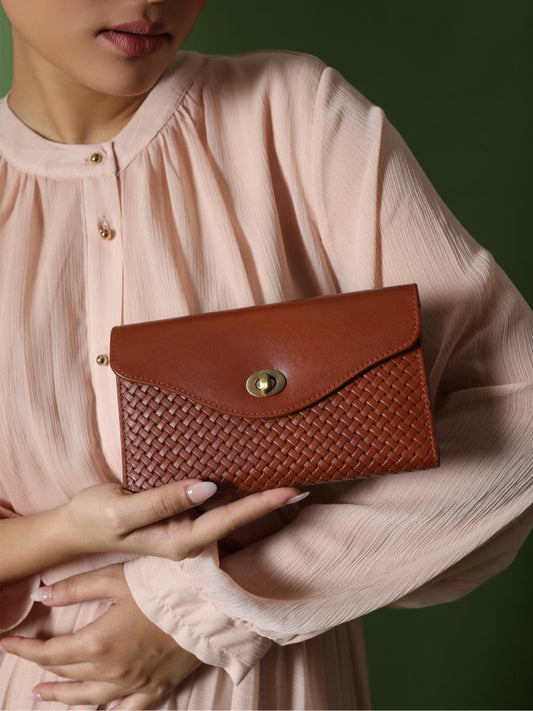 Colaba Clutch Wallet (Cognac)
