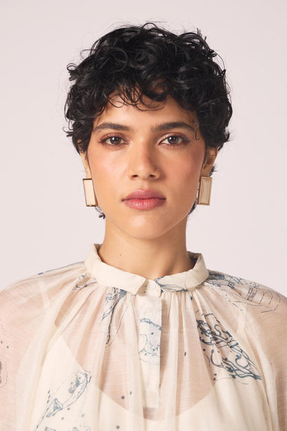 Cheryl Zodiac Print Handwoven Dress