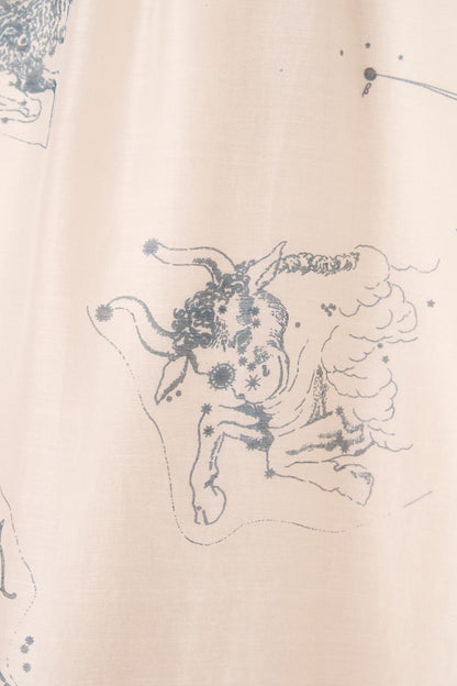 Cheryl Zodiac Print Handwoven Dress