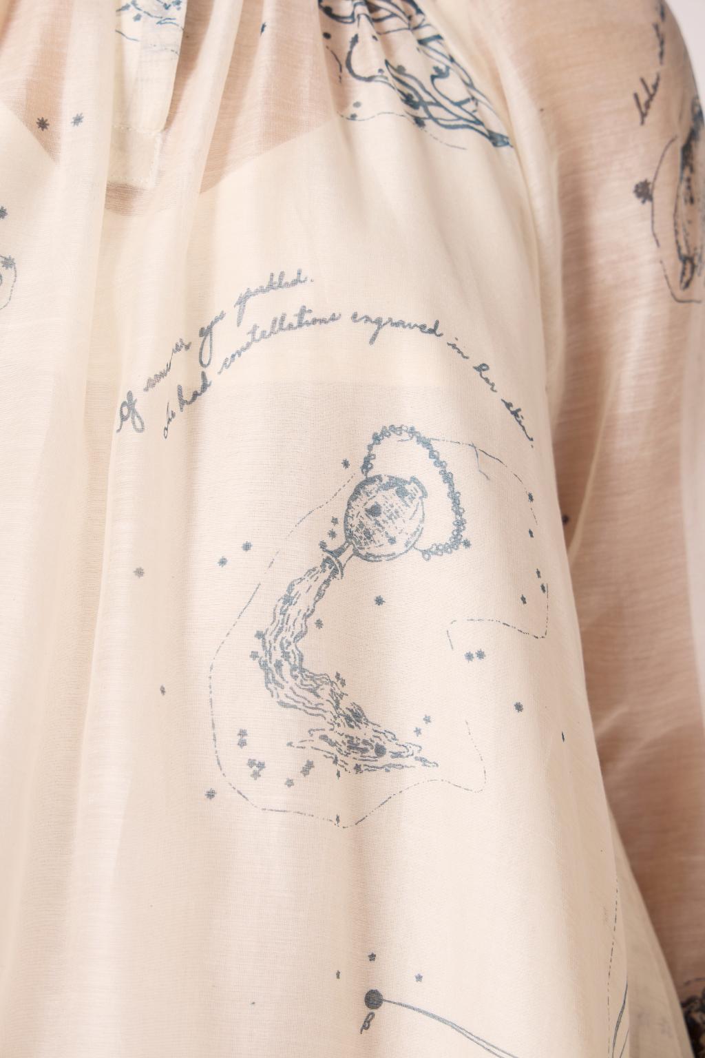 Cheryl Zodiac Print Handwoven Dress