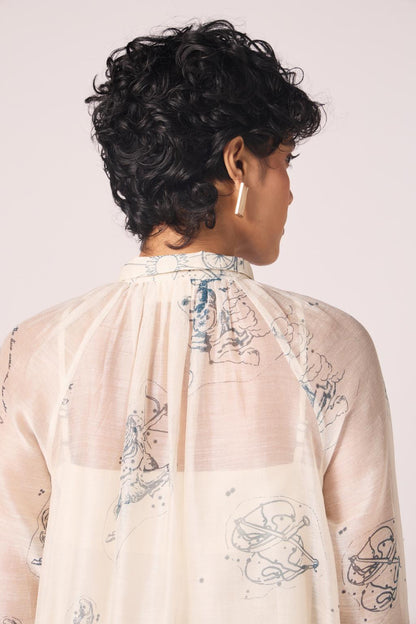 Cheryl Zodiac Print Handwoven Dress