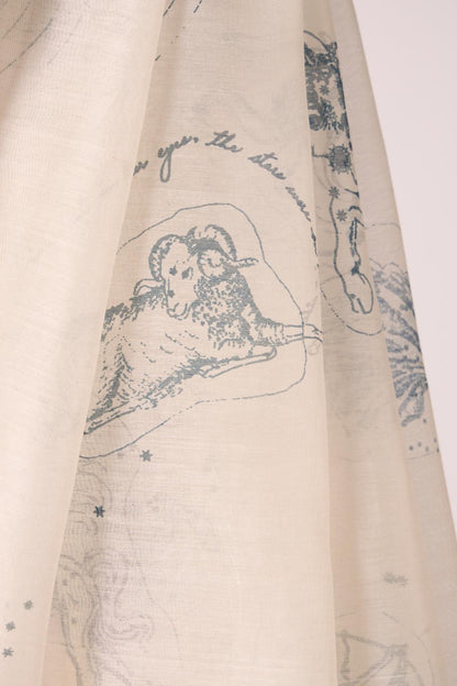Saiph Zodiac Print Handwoven Saree