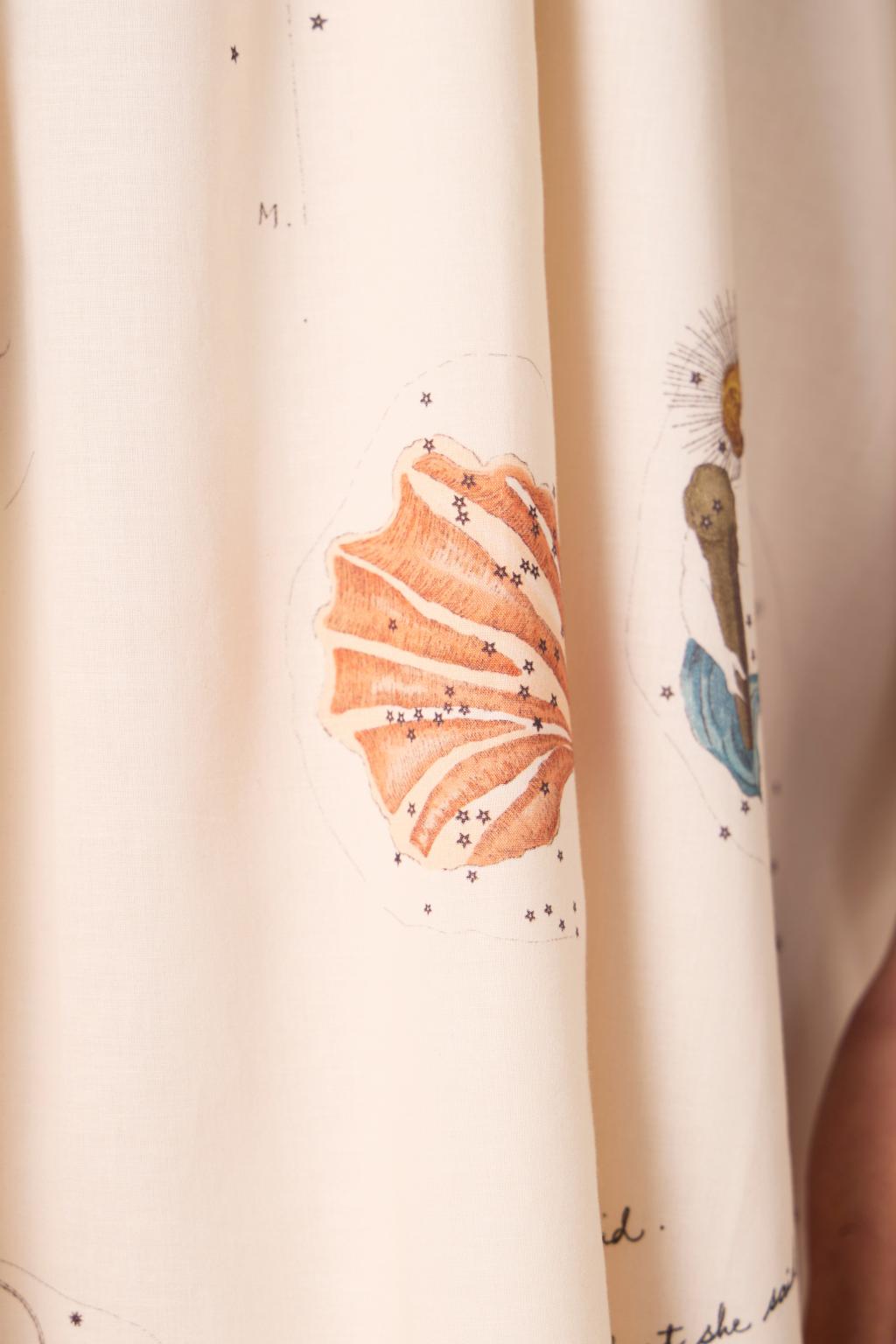 Chica Zodiac Print Cotton Dress