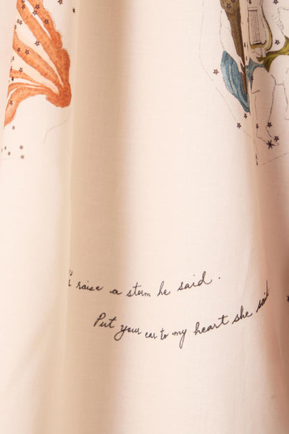 Chica Zodiac Print Cotton Dress