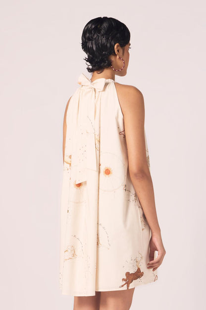 Chica Zodiac Print Cotton Dress