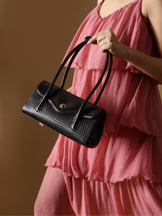 Seville Satchel (Warm Black) (Small)