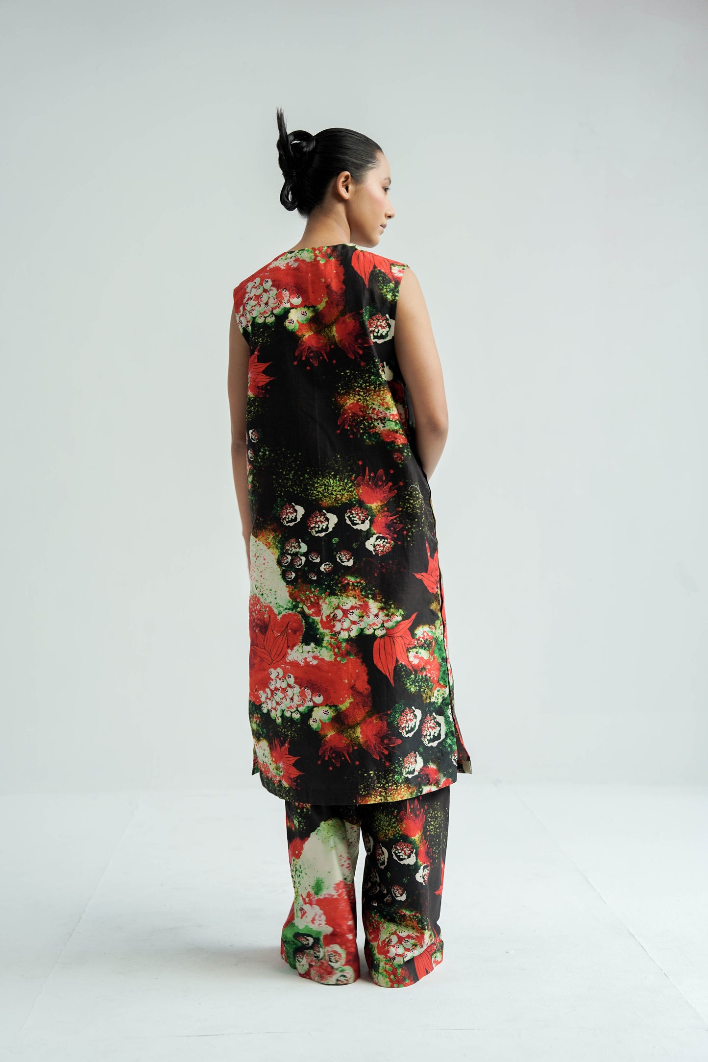 Red Florid Co-ord