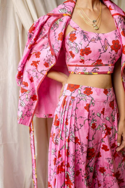 Oriental Bloom Crop Top